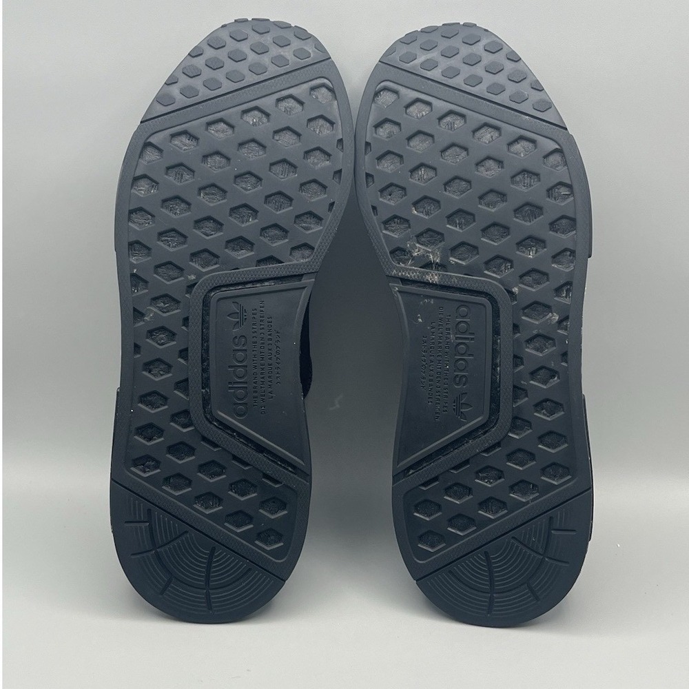 Adidas Originals NMD R1 Triple Black Running Shoes - Men's Size 8 USED - Picture 7 of 8
